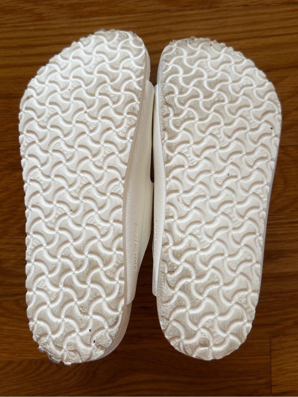 Birkenstock Youth Arizona Eva White Two-Buckle Slides - Picture 4 of 6